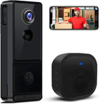 Video Doorbell Camera Wireless with Chime, 1080P HD Smart with... 