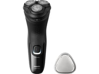 Philips Shaver 3000X Series X3001/00 Elektrisk Rakapparat För Våt- Och Torrakning, Roterande Rakhuvud, Svart, Powercut Blade System, Sh30, 2 År, Batteri