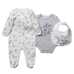 Disney Baby Boy Clothes Set Pooh Outfit 6-9 Months Sleepsuit Bib Bodysuit Bundle