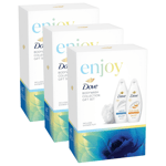 Dove Body Wash Collection Gift Set Cleans Smoother Skin Enjoy 3 Piece x3