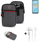 Belt bag + headphones for Oppo A54 Phone case