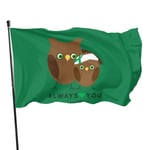 Emonye Owls Always Love You TBI Shirt Flag,3 * 5in Banner Flags