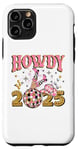 iPhone 11 Pro Howdy 2025, new year, 2025, cowgirl, gold silver pink Case