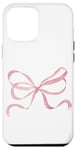 iPhone 12 Pro Max Coquette Pink Ribbon Bow Cute Pink Heart Soft Girl Case