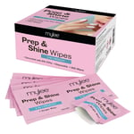 Mylee Prep & Shine Wipes (Box of 200) Sticky Residue Remover UV/LED Gel Nails