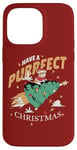 Coque pour iPhone 14 Pro Max Purrfect Arbre de Noël pour chat Motif fusée