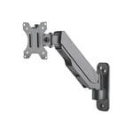 Manhattan TV & Monitor Mount, Wall, Spring Arm, 1 screen, Screen Sizes: 17-32", Black, VESA 75x75 to 100x100mm, Max 8kg, Height Adjustable Swivel Arm (2 pivots), Lifetime Warranty konsol - för TV/monitor