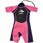 Konfidence Shorty Wetsuit Pink XS 3-4 år