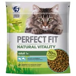 Perfect Fit Natural Vitality Adult 1+ lohi & vaalea kala - säästöpakkaus: 6 x 650 g