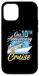 Coque pour iPhone 12/12 Pro Our 10th Anniversary Cruise Wedding Cruising Wife Husband