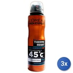 3x L’Oréal Paris Men Expert Thermic Resist Deodorant Spray 150ml