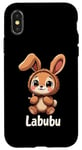 iPhone X/XS Labubu Cute Brown Bunny Monster Case