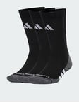 adidas Performance Grip CLIMACOOL Cushioned Crew Socks 3 Pairs, Black, Size Xl, Men