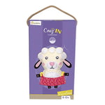 AVENUE MANDARINE - Kit Créatif Enfant - Initiation à la Couture - Réalise ton Doudou Léontine le Mouton - Comprend une Figurine en Feutrine à Coudre 16x5x26 cm + fil et aiguille - A Partir de 6 Ans - 52653O Little Couz'in