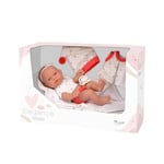 ARIAS - Poupée Elegance Pillines Trousseau 26 cm en Vinyle Comprenant Pyjama avec Casquette, Couverture et tétine, Poids d'un bébé Royal, Jouet pour Enfants à partir de +3 Ans (ARI60692)