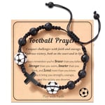 POWWA Football, Football Gifts, Football Bracelets Accessories Stuff for 7/8/10/11/12/13 Year Old Teen Son Grandson Friend Gift Ideas