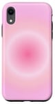 iPhone XR Light Pink Aura Cute Pastel Pink Ombre Gradient Case