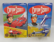 CAPTAIN SCARLET : ANGEL INTERCEPTOR JET FIGHTERS, SPECTRUM CAR & JET LINER SET