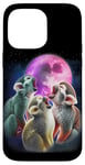 iPhone 14 Pro Max 3 Squirrel Monkeys Howling At The Moon Funny Monkey Lover Case