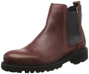 Tommy Jeans Femme B1385edford 7a Bottines Chelsea, Rouge Cabernet 640, 36 EU