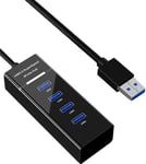 Hub USB 3.0 4 Ports Data, Adaptateur USB 4 en 1, Super Speed 5Gb/s, pour Ordinateur Portable, PC, MacBook Pro, iMac, Surface Pro et Autres Appareils USB.[S1054]