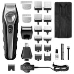 Wahl 9888-801 Men Beard Total Groom 8-in-1 Hair Trimmers for Men, Black