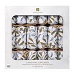 Botanical Mistletoe White Luxury Eco Friendly Christmas Crackers (6 Pack)