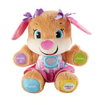 Fisher-Price la sœur de Puppy Eveil Progressif jouet bébé, peluche interactive, plus de 50 chansons et 3 niveaux 6 mois et plus, Version: UK-Anglais , FPP51