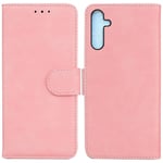 SATURCASE Coque pour Samsung Galaxy A25, Toucher Confortable PU Cuir Magnétique Flip Portefeuille Support Porte-carte Protecteur Housse Étui pour Samsung Galaxy A25 (FG-Pink)