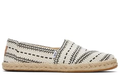 Toms Alpargata Rope Shoe Womens - Off-White - Size UK 7