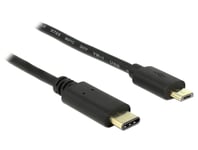 DELOCK – Cable USB Type-C™ 2.0 male > USB 2.0 Type Micro-B male 2.0 m black (83334)