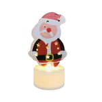 Juldekoration LED Candle Light Xmas Tecknade figurer Topper Belysning Prydnad Inomhusdekorationer Prydnad Presenter fat old man