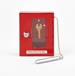 Emergency Key Box with Glass Breaking Hammer Wall Mounted Lockable 2 Keys