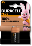 DURACELL 9 V PP3 Battery Alkaline Plus Power Block Smoke Alarm LR22 1 Pack Last