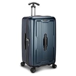 Traveler's Choice Indestructible Hardside Luggage Polycarbonate Trunk Spinner Suitcase, Matte Navy, Checked 26-Inch, Indestructible Hardside Luggage Polycarbonate Trunk Spinner Suitcase