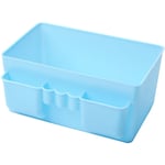 Tlily - Vente Chaude Mignon en Plastique Bureau BoîTes de Rangement de Bureau Maquillage Organisateur BoîTe de Rangement 69829 (Bleu)