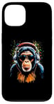 iPhone 13 Funky DJ Monkey with Shades and Headphones Case