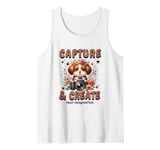 Cute Camera Dog Photographer Photo Capture & Create Puppy Tank Top