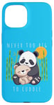 Coque pour iPhone 15 Panda Lover Ours en peluche adorable pour enfants Maman Animal Baby Shower