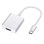 iLike HD2 USB-C Plug to HDMI 4K Female Audio & Video Cable Adapter 10cm - Muunnin Valkoinen (OEM)