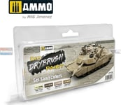 Vallejo Ammo: Dio Drybrush Paint - Set Sand Colors