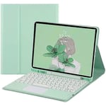 Galaxy Tab S6 Lite 10,4 tum 2020 Modell Sm-p610 Sm-p615 Tangentbordfodral Med Spårplatta Söt Rund Tangent Färg Tangentbord Avtagbart Bluetooth Touch Tangentbord Light Green