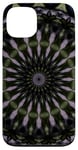 iPhone 13 Fantasy Floral Circle Pattern Lilac Green Dark Blue Case