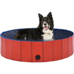 Vidaxl - Piscine pliable pour chiens Rouge 120x30 cm pvc Rouge