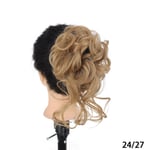 Women Messy Bun Curly Scrunchie Hair Elastic Band Chignon Hair Donut Hair Pieces