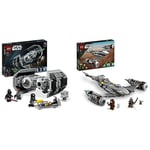 LEGO 75347 Star Wars TIE Bomber Model Building Kit, Starfighter with Gonk Droid Figure & Darth Vader Minifgure & 75325 Star Wars The Mandalorian's N-1 Starfighter Building Toy