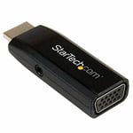 StarTech.com HDMI to VGA Adapter - Aux Audio Output - Compact - 1920x1200 - HDMI to VGA (HD2VGAMICRA)