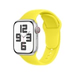 SRena Bracelet SBC1 pour bracelet apple watch se ultra 2 series 10 9 8 7 6 5 4 3 2 1 49mm 46mm 45mm 44mm 42mm 41mm 40mm 38mm cuir sport montre silicone en couleur Jaune Citron Frais