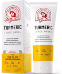 Turmeric Face Mask, 100% Organic with Dead Sea Mud and Bentonite... 