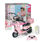 BABY born E-Scooter, Pink Remote Controlled Scooter with Charging Station, For 43cm Dolls, For Children Aged 3+, 835920 Zapf Creation